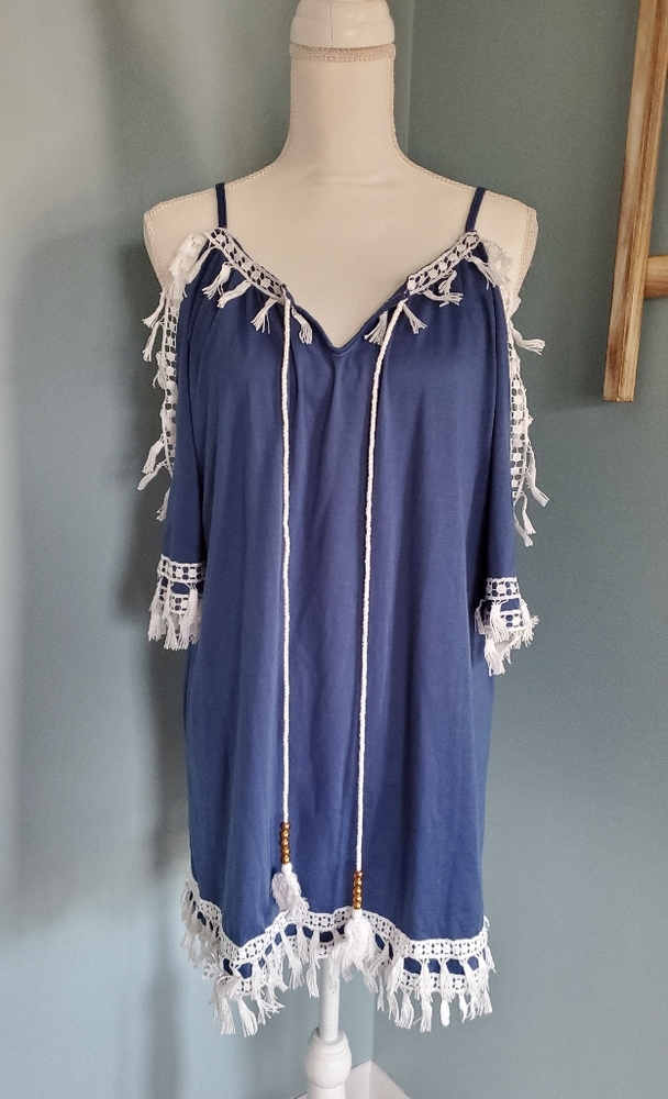 Navy Blue Coverup